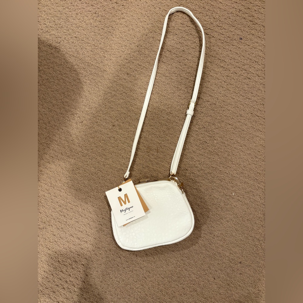 Miztique Chic Cream Crossbody Bag
